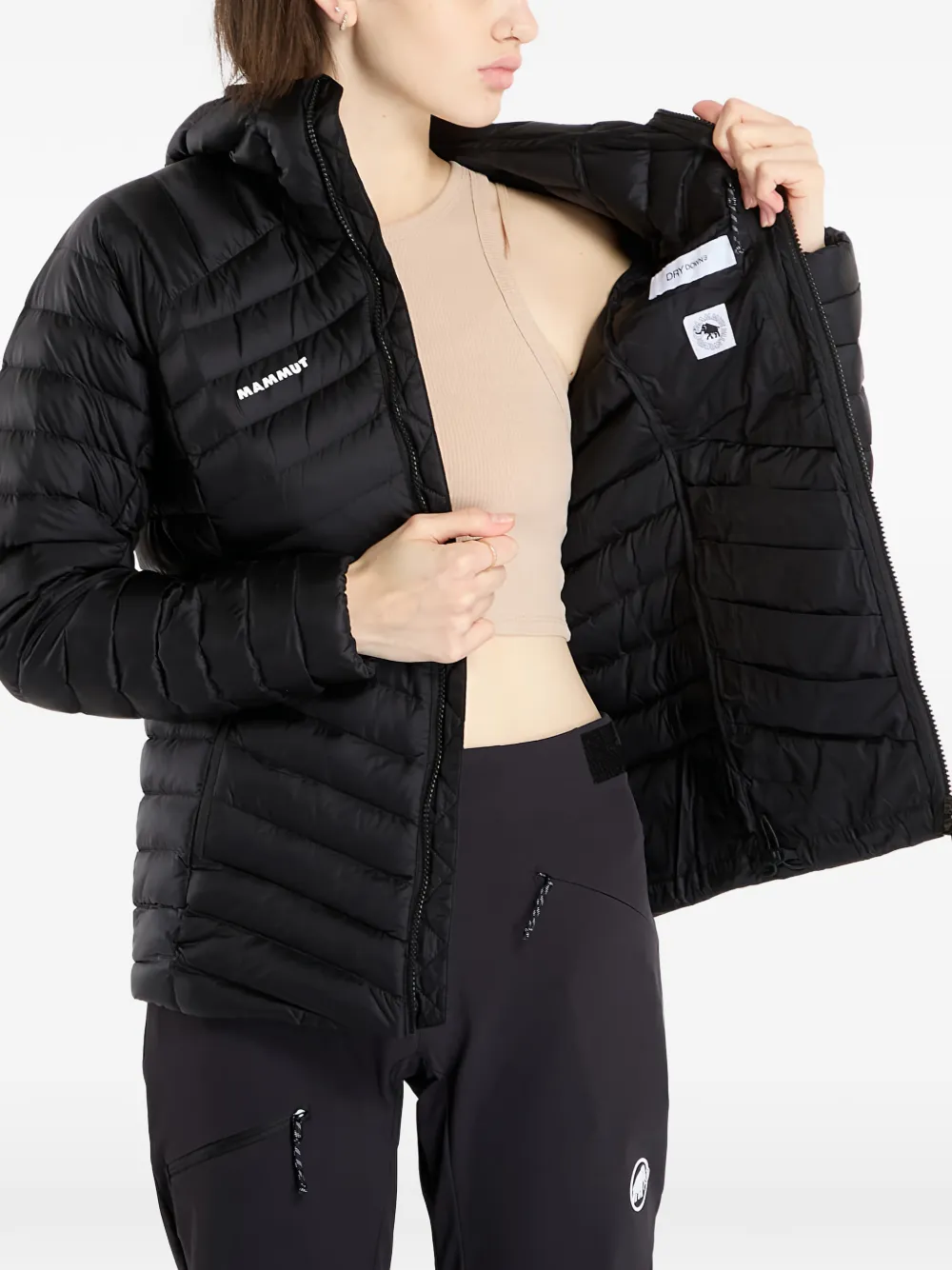 Mammut Broad Peak In Hooded Jacket In Black