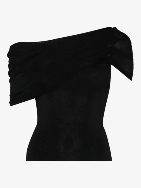 Self-Portrait asymmetric-design top