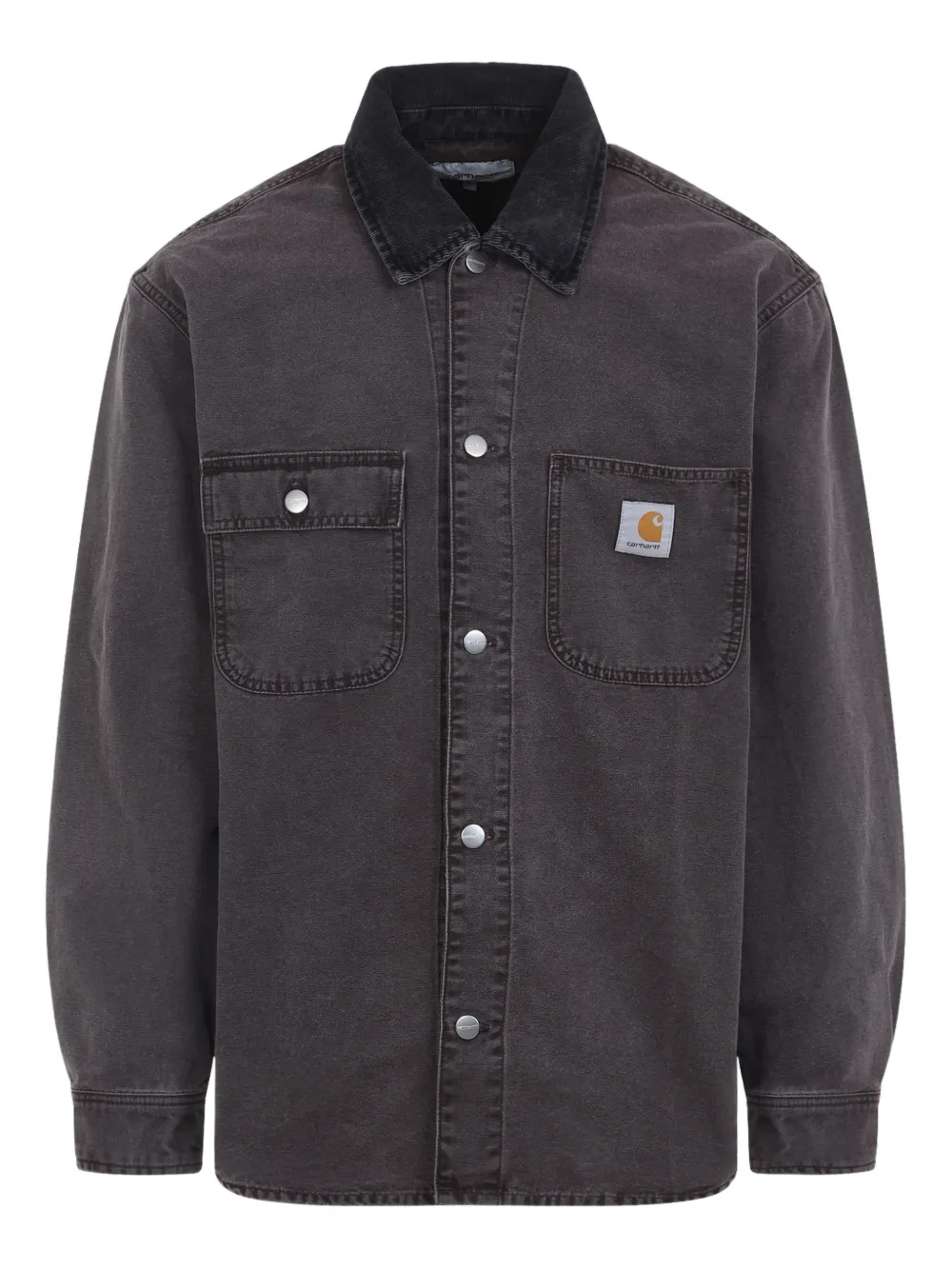 Carhartt WIP corduroy-collar pocket jacket | Black | Image 1