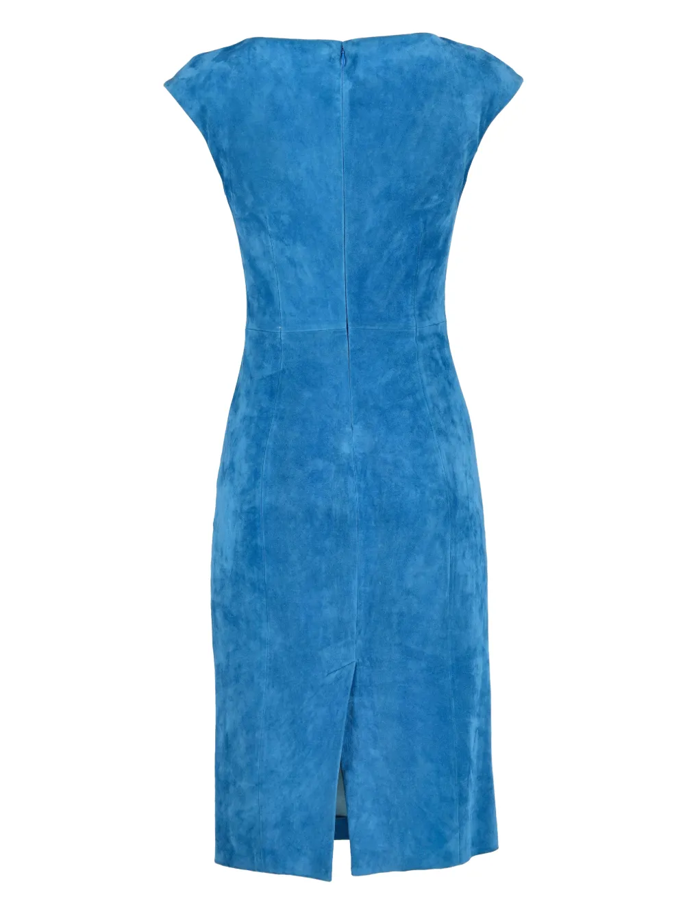 Prada Pre-Owned robe mi-longue en daim à encolure ronde | Image 2