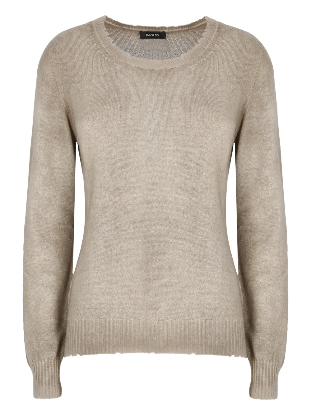 Avant Toi round-neck ribbed sweater | Neutrals | Image 1