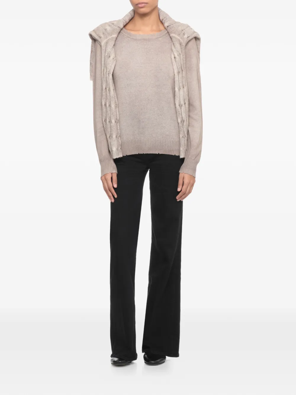 Avant Toi round-neck ribbed sweater | Knitted Sweaters | Image 2