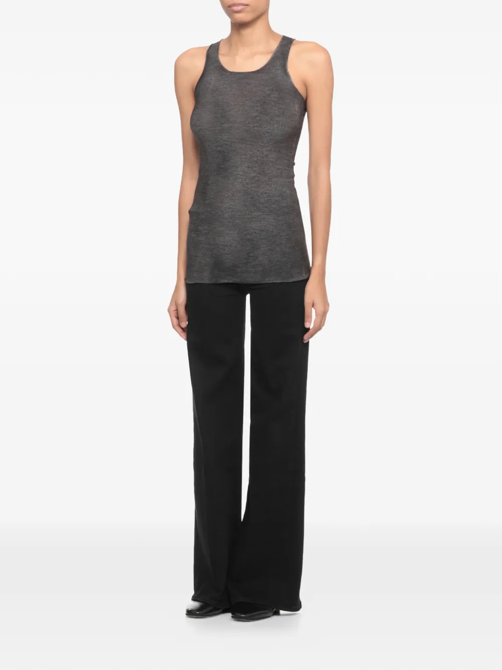 Avant Toi Round-neck Tank Top In Gray