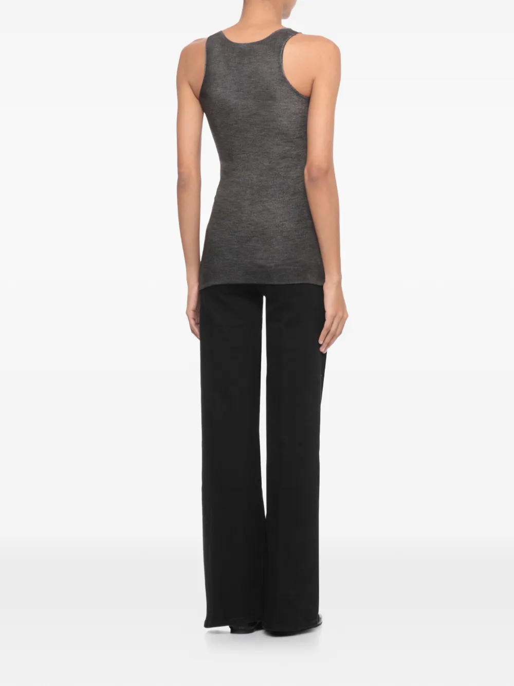 Avant Toi Round-neck Tank Top In Gray