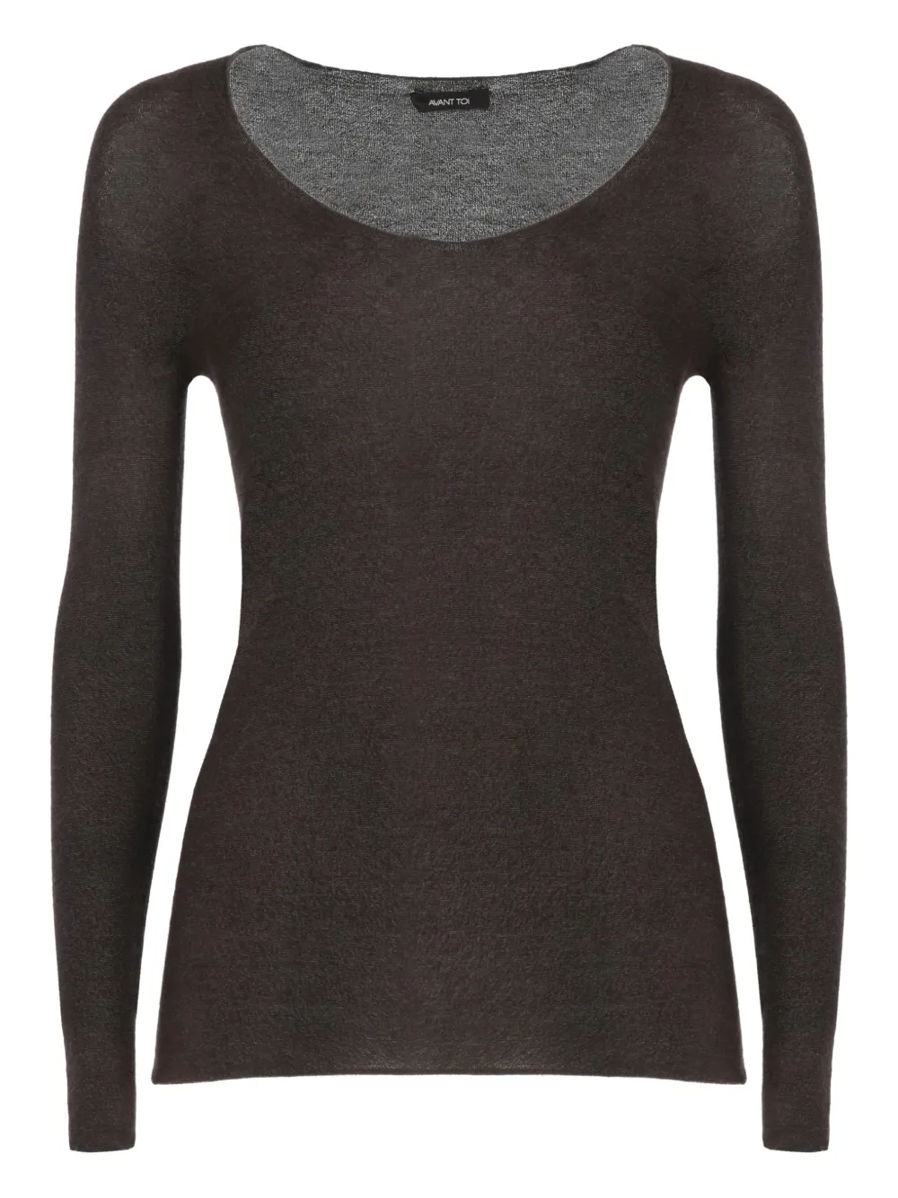 Avant Toi top con cuello redondo | marrón | Image 1