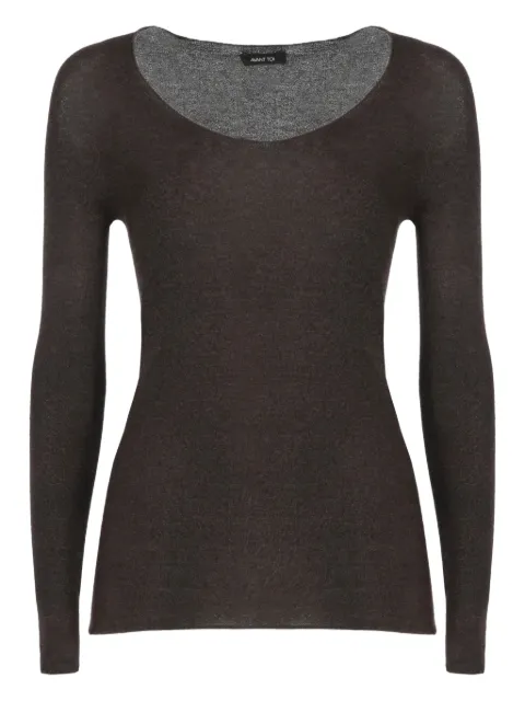 Avant Toi round-neck long-sleeves top