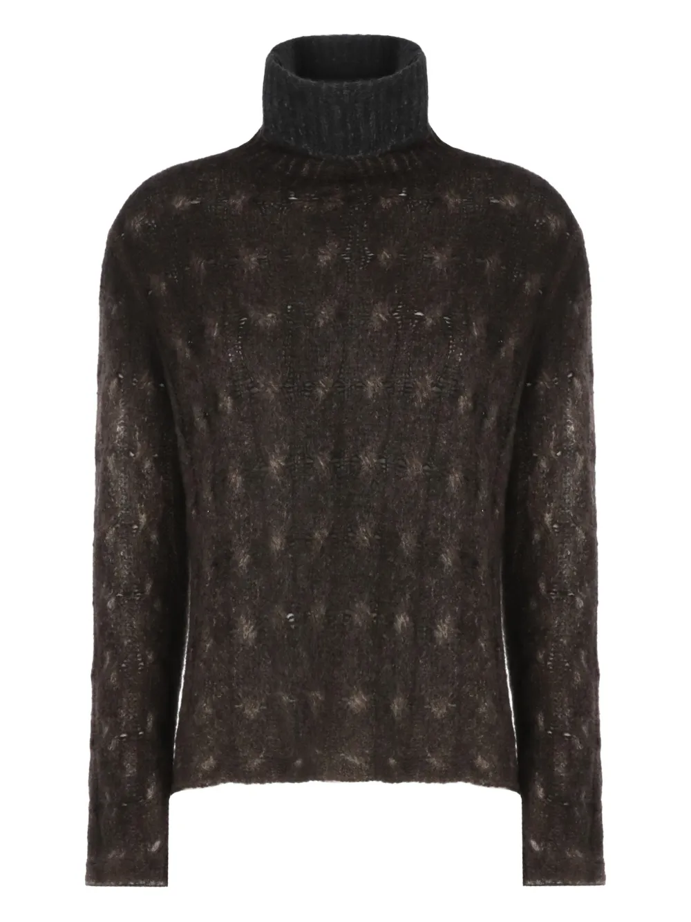 Avant Toi High-neck Sweater In Brown