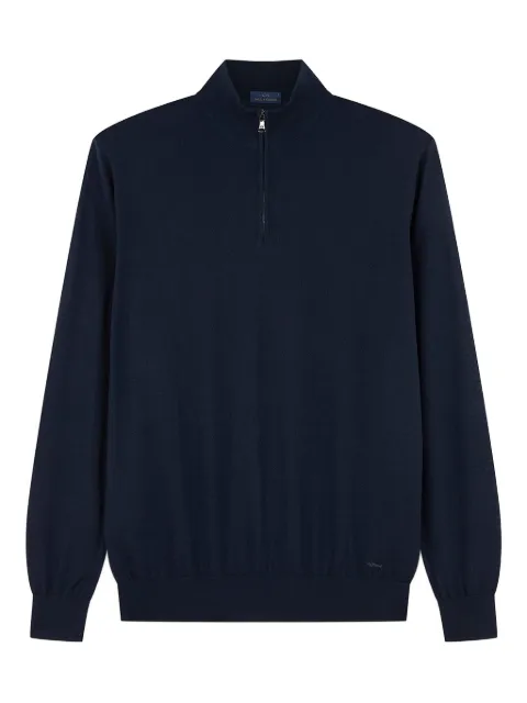 Paul & Shark half-zip shark embroidery sweater