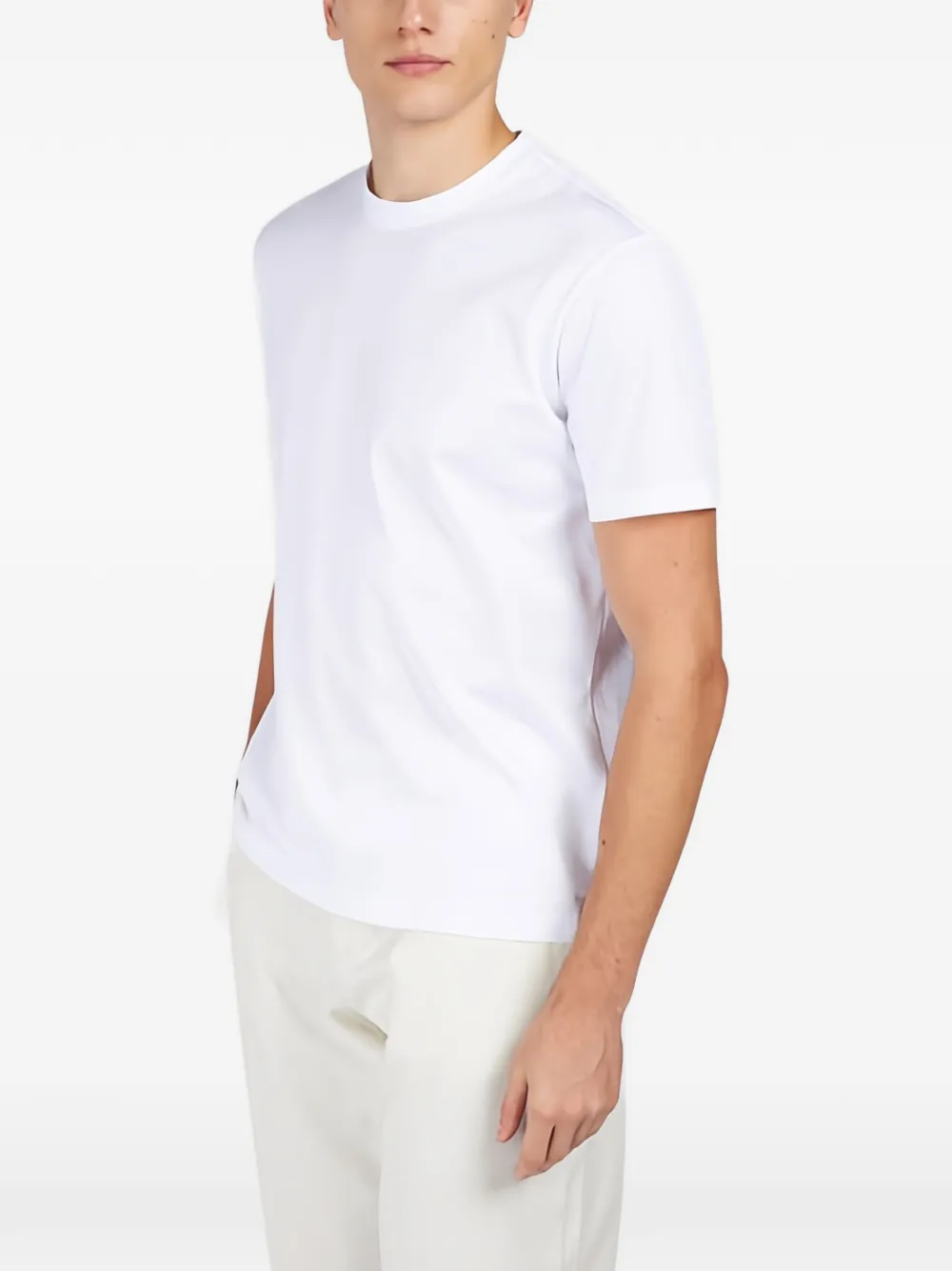 Paul & Shark shark fin embroidery cotton jersey T-shirt - Wit