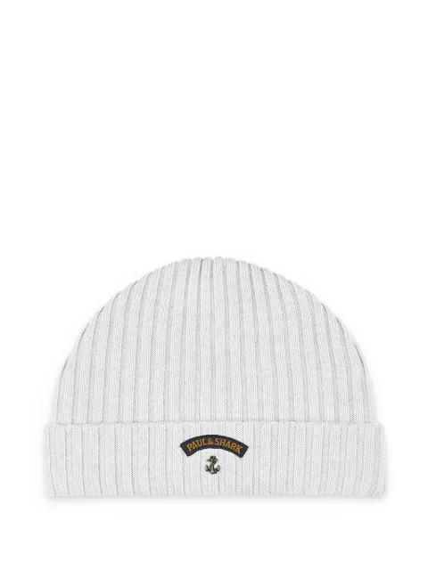 Paul & Shark ribbed beanie hat