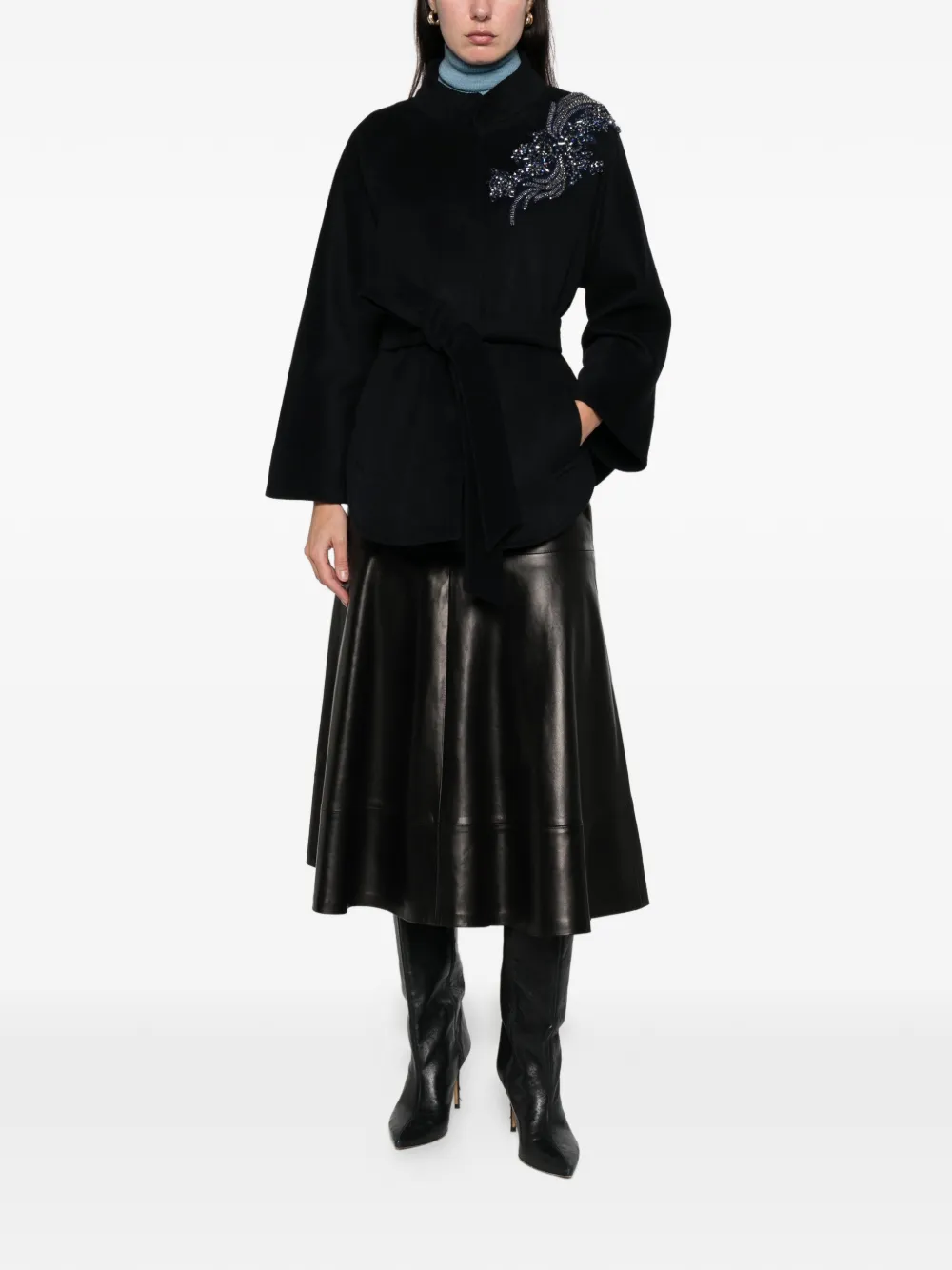 Blugirl abrigo con detalles y cinturón | Capas | Image 2