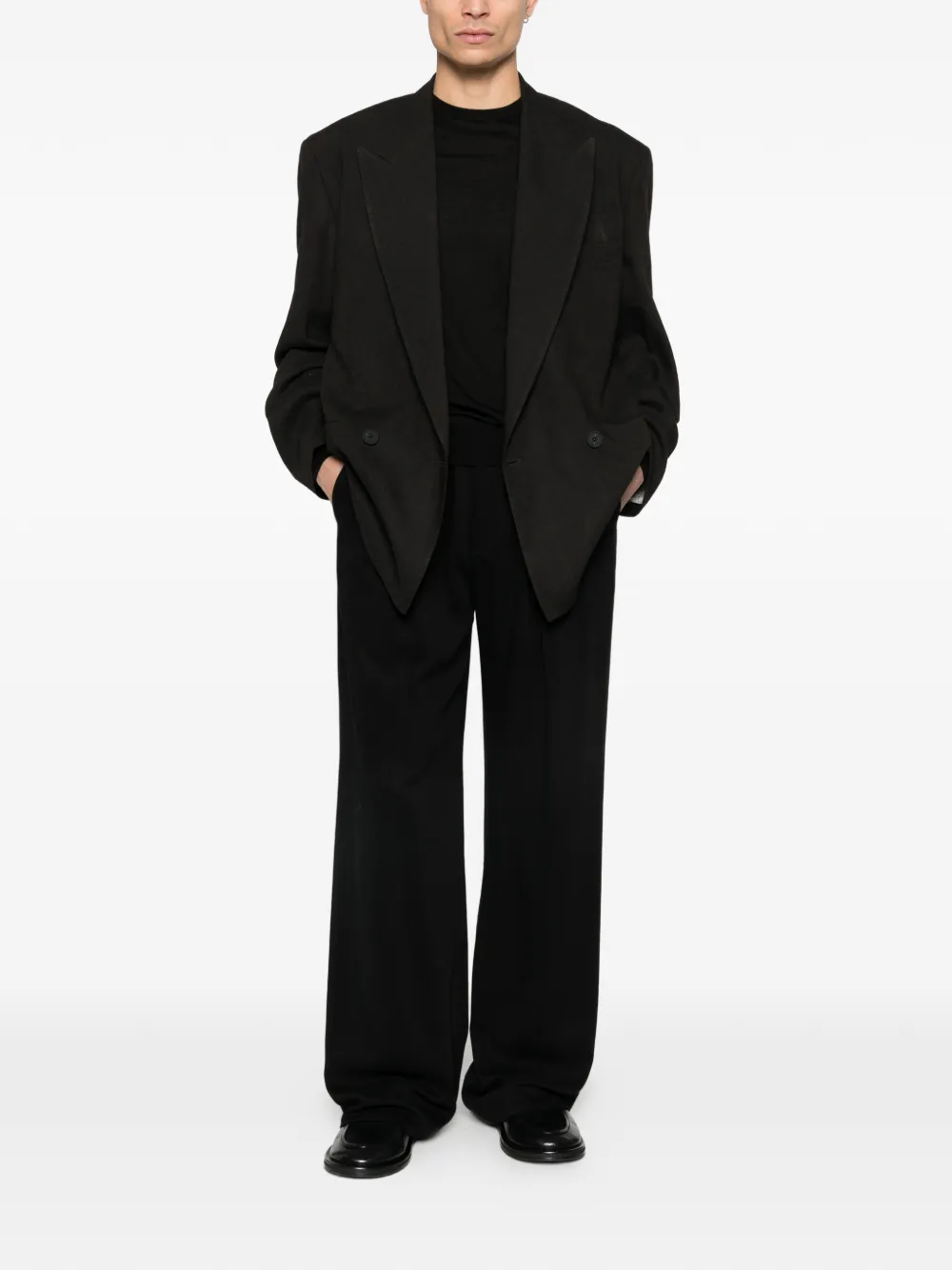 IVORY PARIS round-neck sweater - Zwart