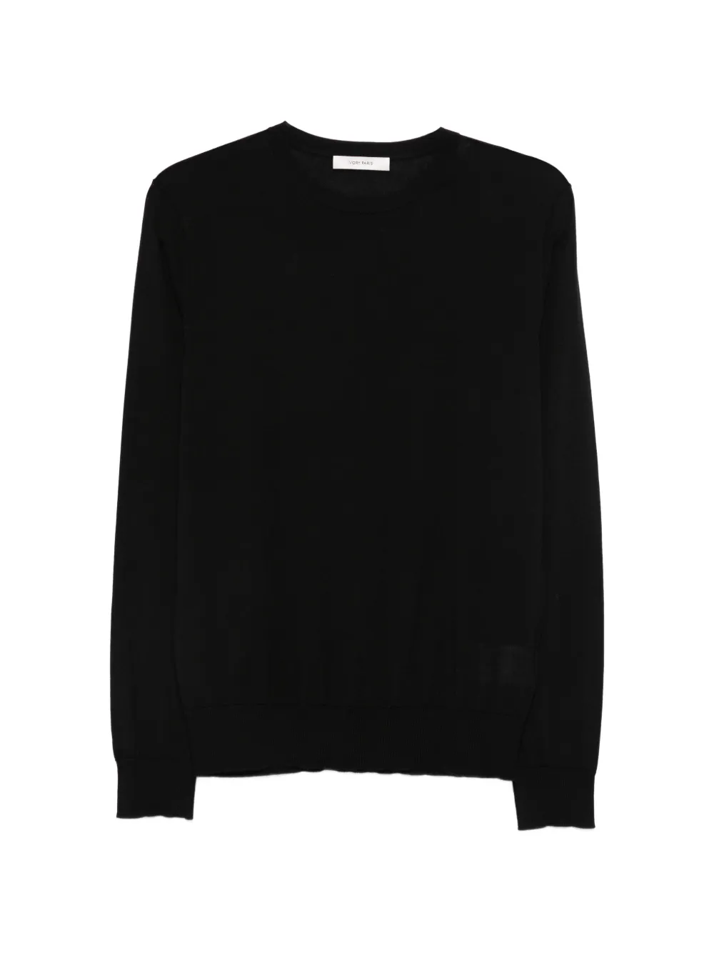IVORY PARIS round-neck sweater - Black