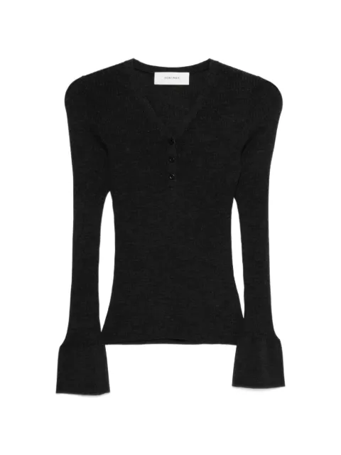 IVORY PARIS top con mangas acampanadas y botones