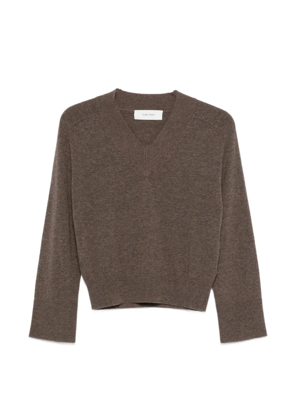IVORY PARIS V-neck sweater - Marrone