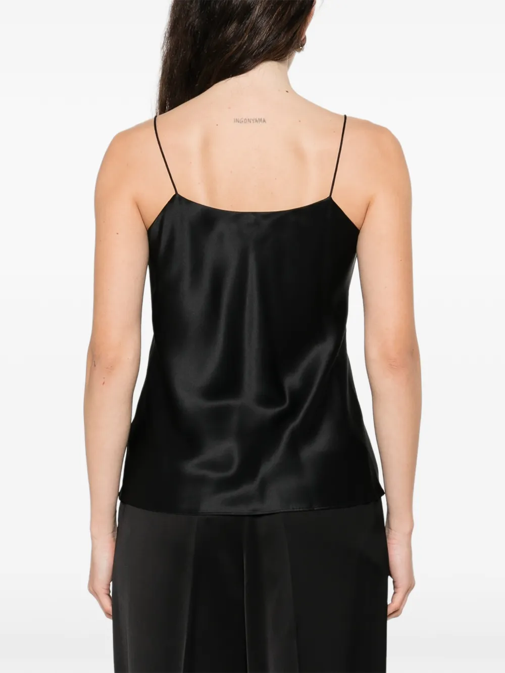 IVORY PARIS Tanktop met V-hals Zwart