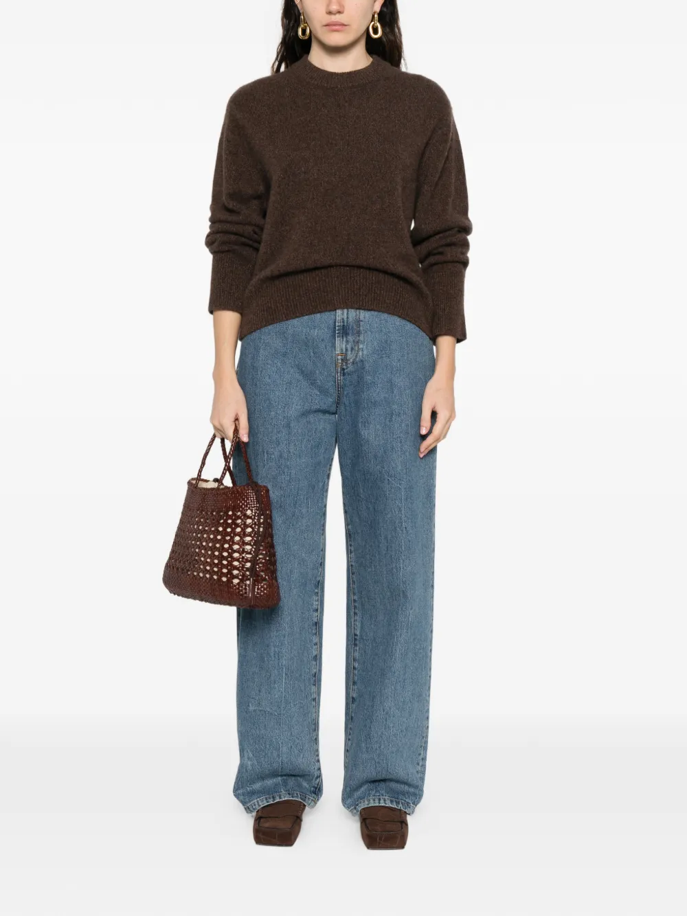 Ivory Paris Round-neck Sweater - Brown 