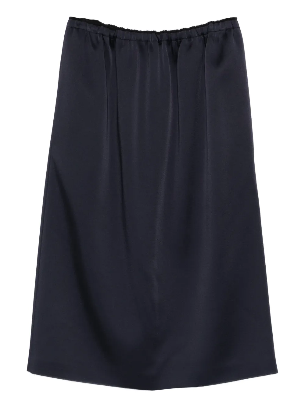 Carven Elasticated-waist Midi Skirt In Blue