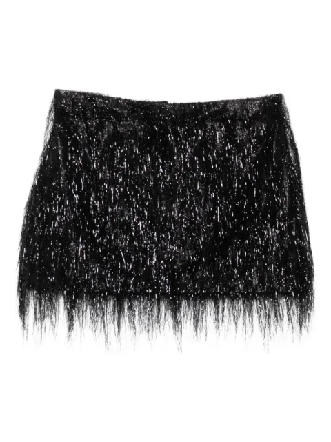 MEDEEA loose-threads mini skirt