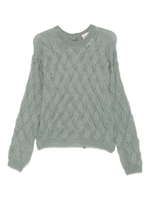 Semicouture suéter en tejido de ochos