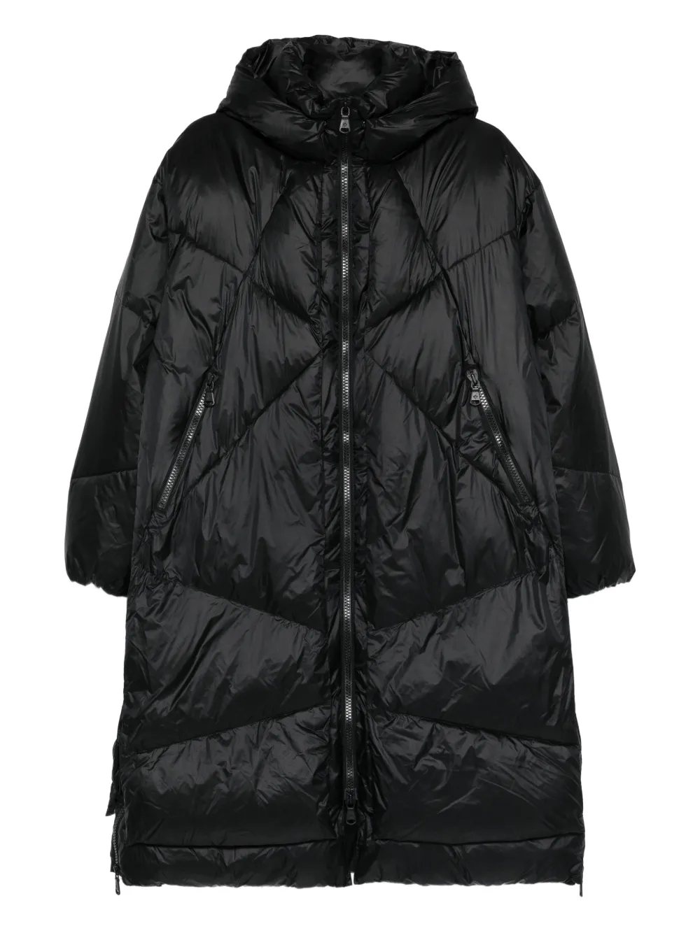 Canadian Eugenie hooded puffer coat - Nero