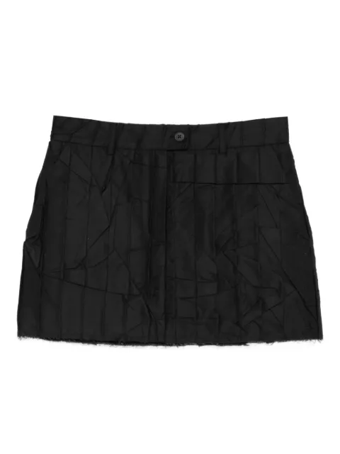 MEDEEA wrinkled mini skirt