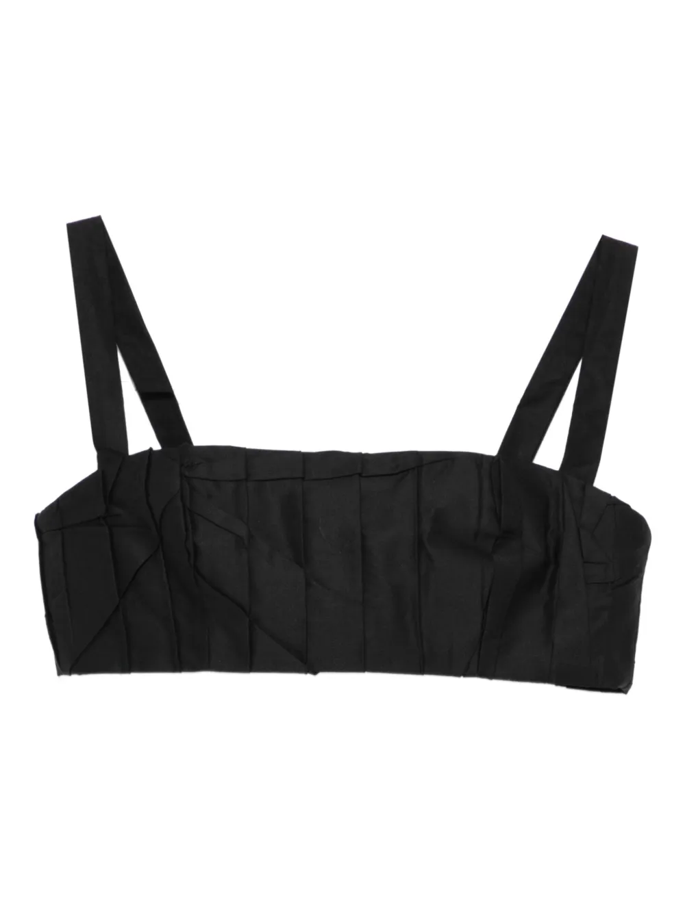 MEDEEA wrinkled top | Black | Image 1