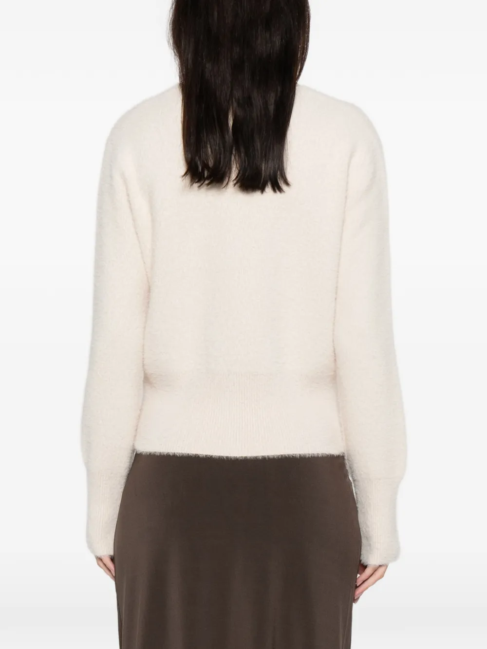 Blugirl Buttoned Cardigan Set In Neutral