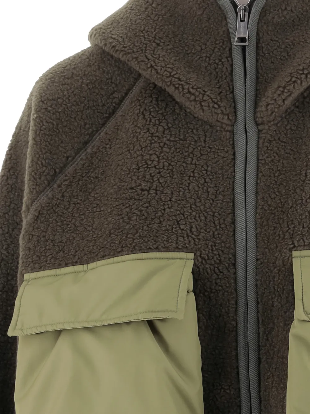  Woolrich Sherpa Fleece Hoodie - Green 
