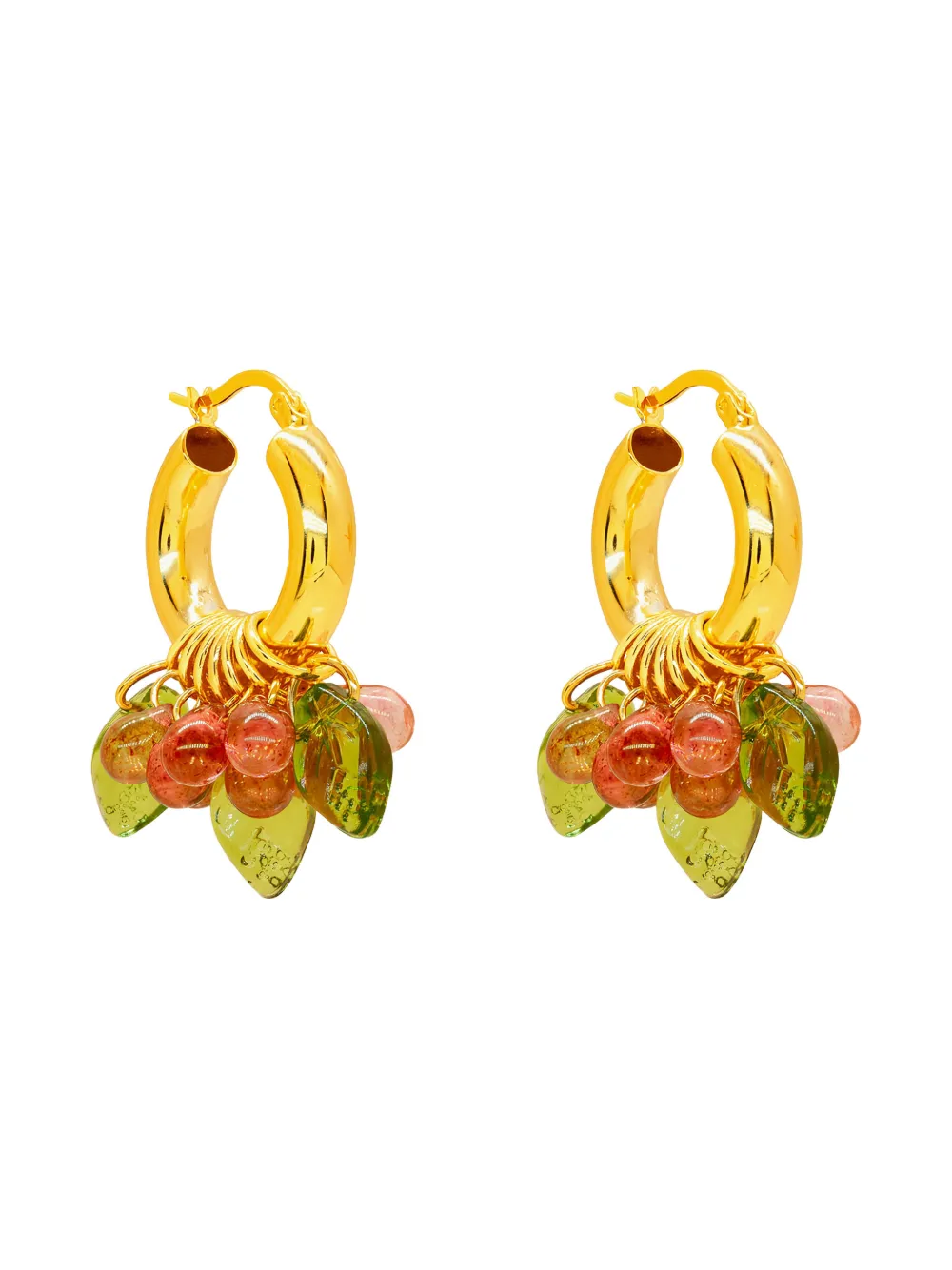 Annele Cranberry Queen earrings - Goud