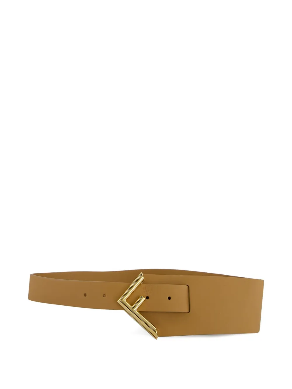 Fendi Logo Buckle Belt In Neutral