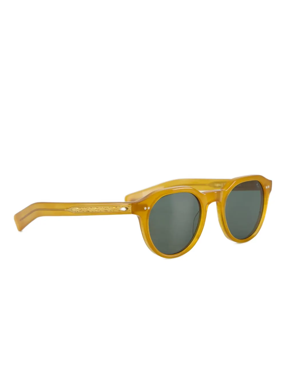  Eyevan7285 Round-frame Acetate Sunglasses - Yellow 