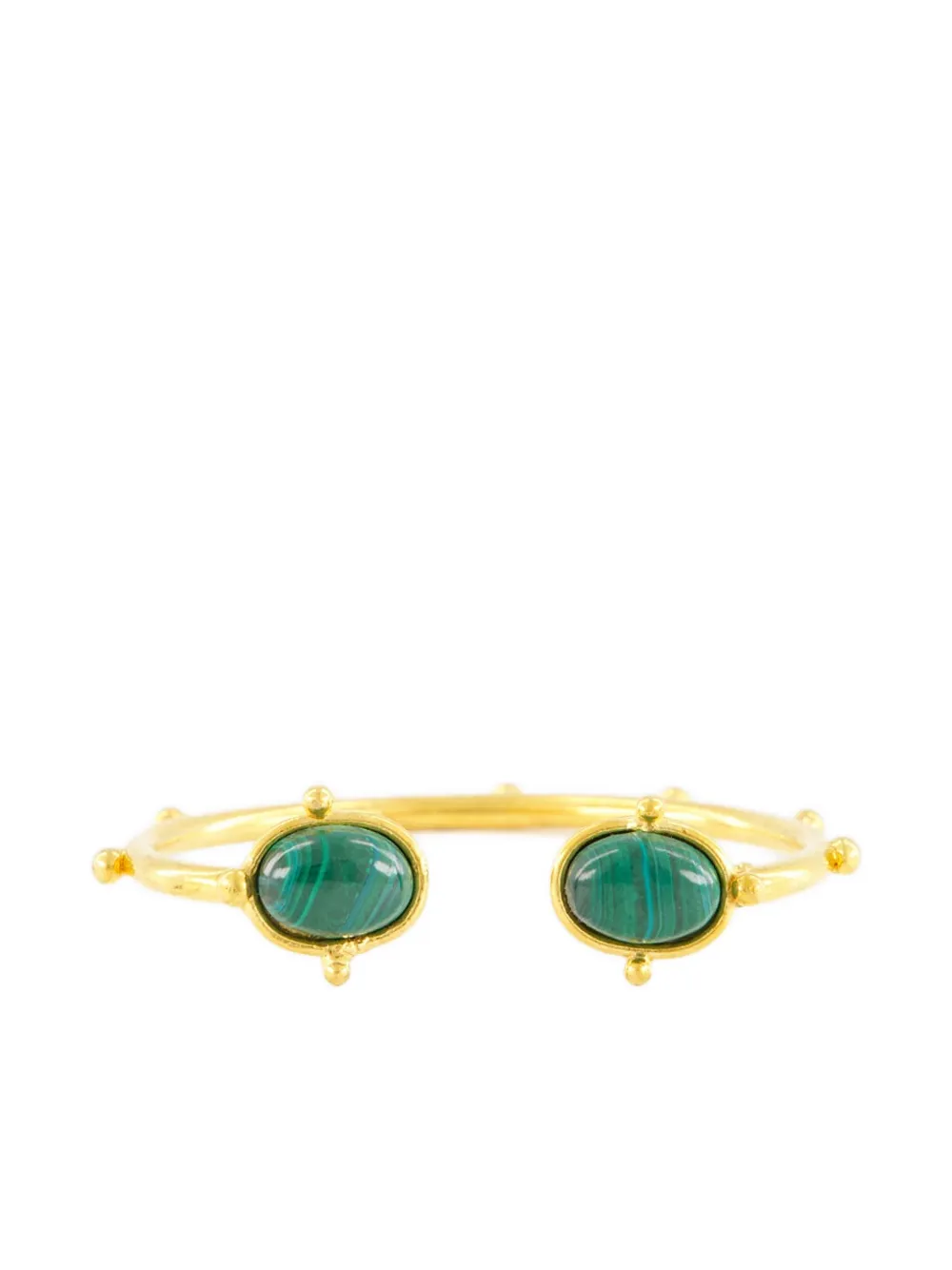 Sylvia Toledano Bracciale con malachite - Oro