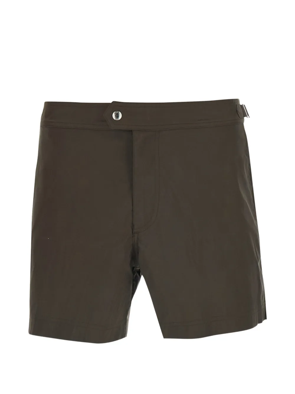 TOM FORD Micro Compact buckle-detail swim shorts - Marrone