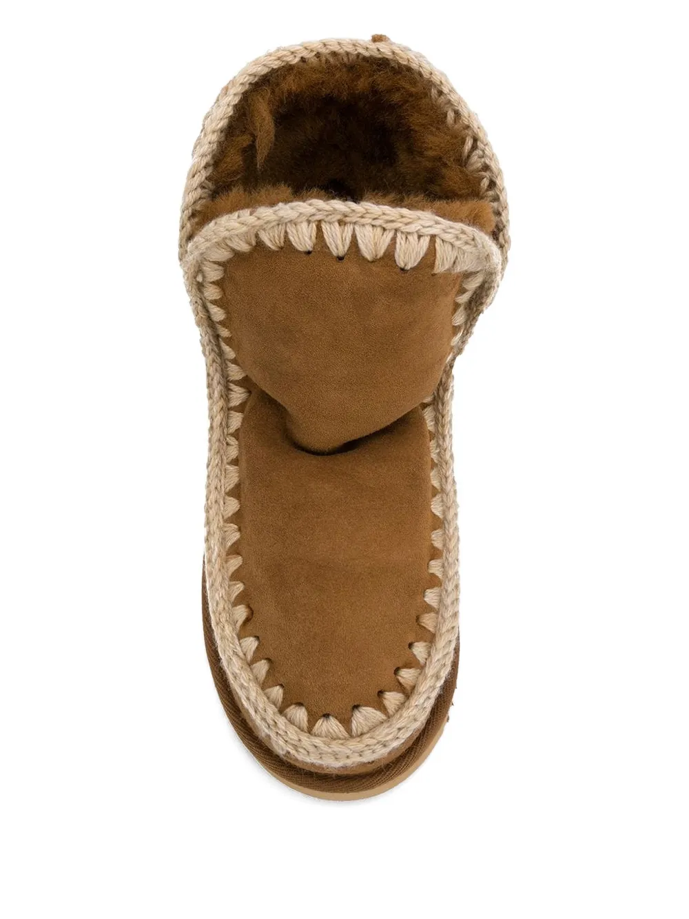 Mou Eskimo 18 Brandy Stitching Boots In Brown