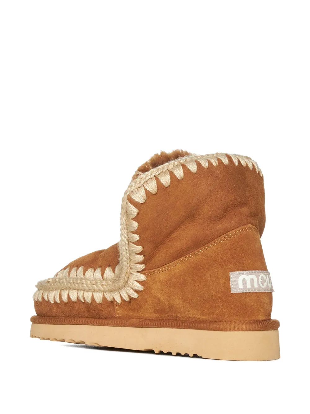 Mou Eskimo 18 Brandy Stitching Boots In Brown