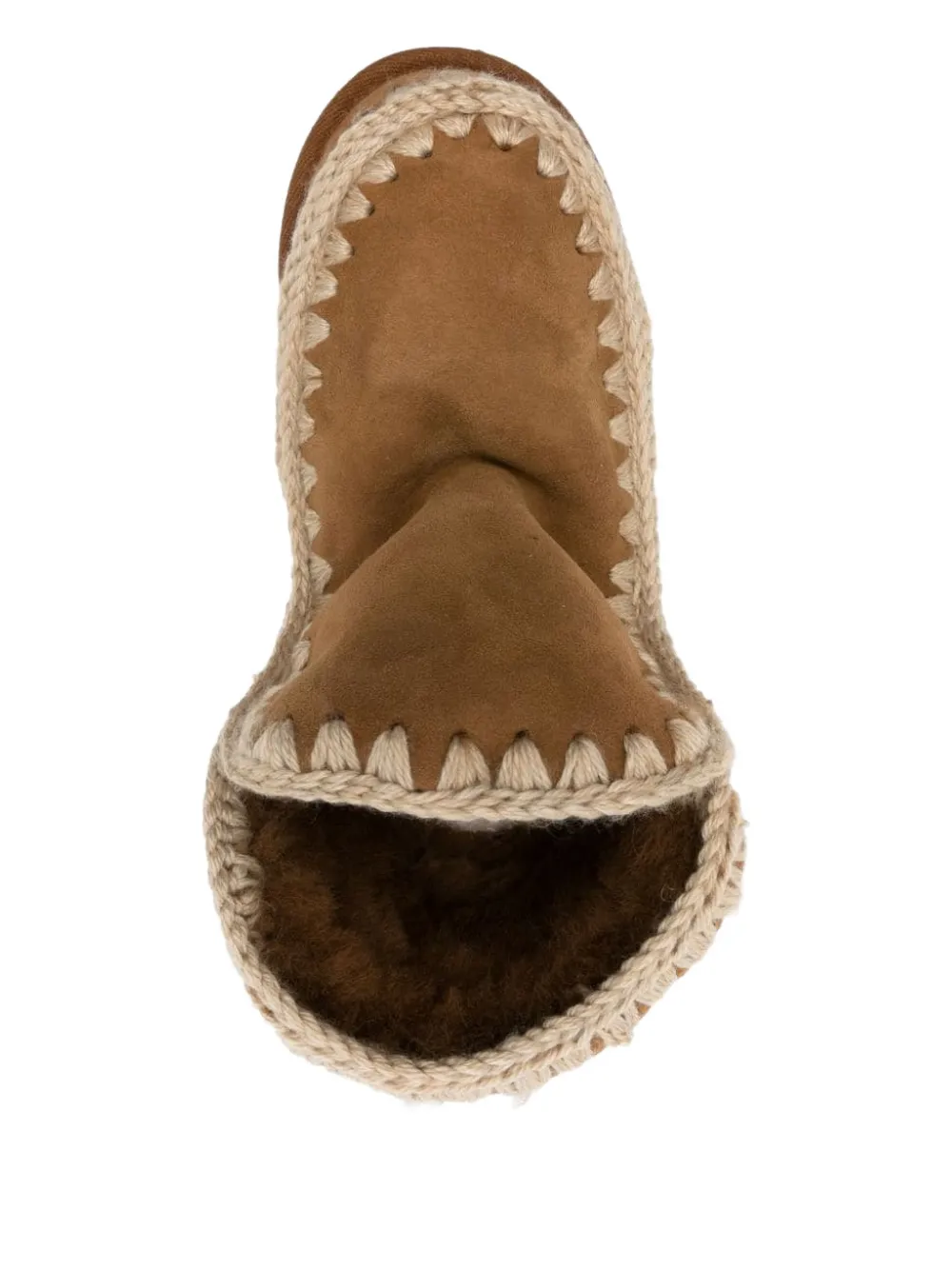 Mou Eskimo 18 Boot In Suede Leather Cognac Color In Brown