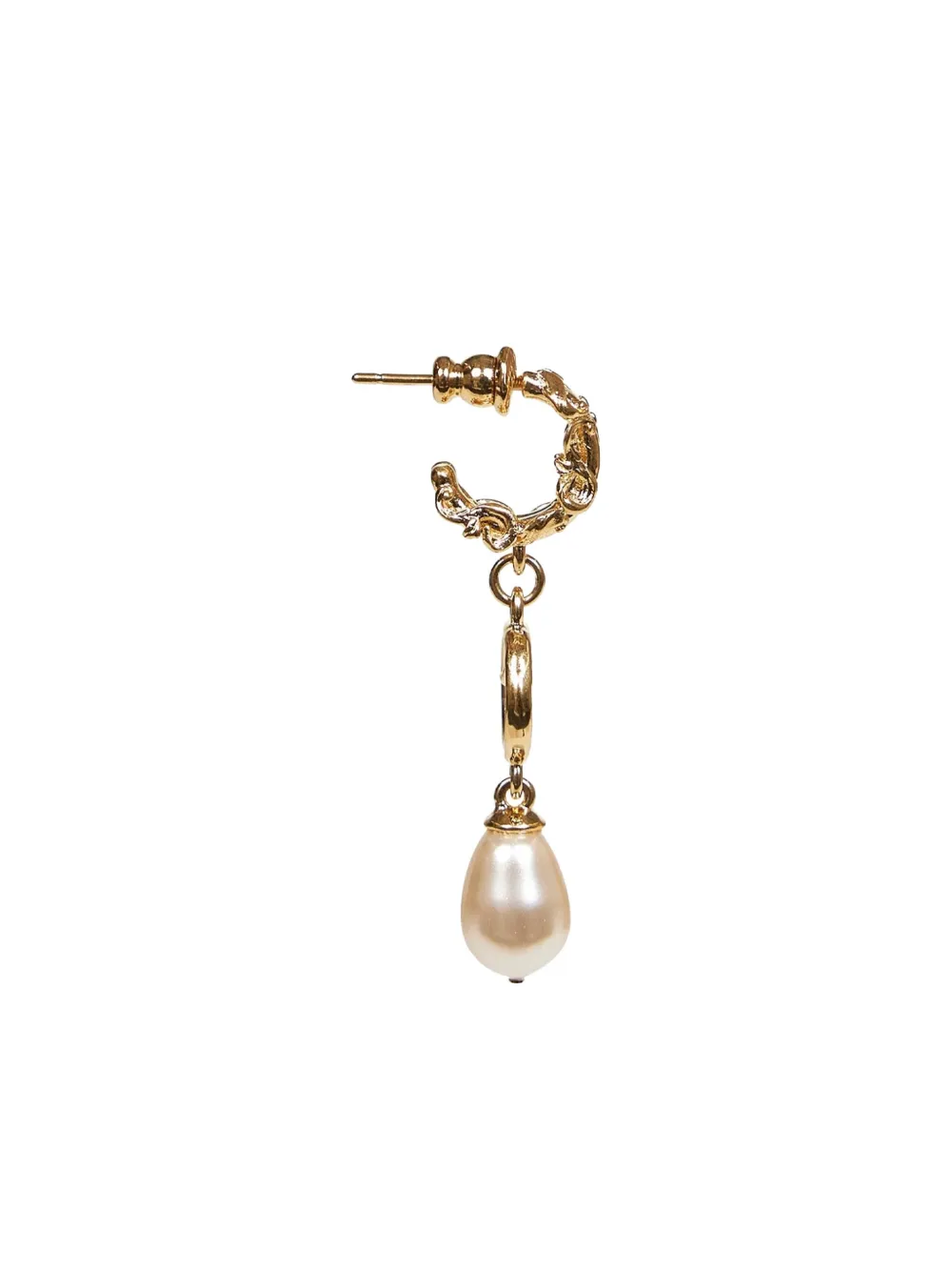 Chloé ornamental-detail pearl-pendant earrings - Goud