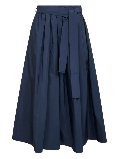 Weekend Max Mara self-tie pleated midi skirt
