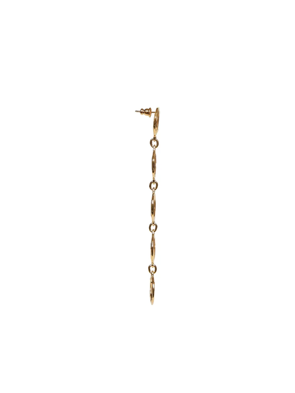 Chloé hammered-texture letters earrings | Image 2