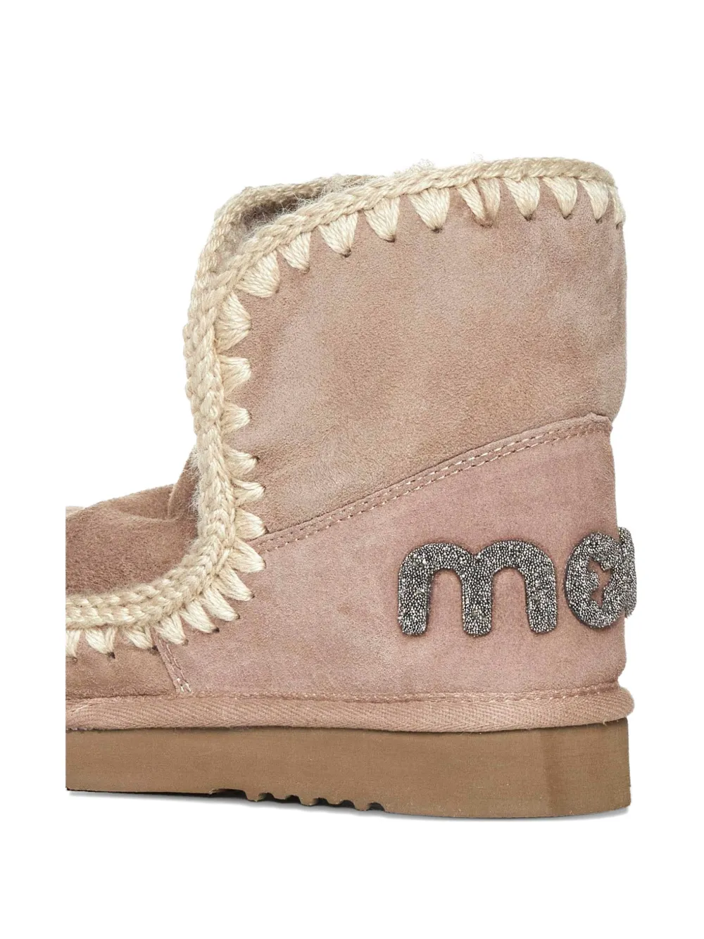 Mou Eskimo 18 Logo-detail Boots In Pink