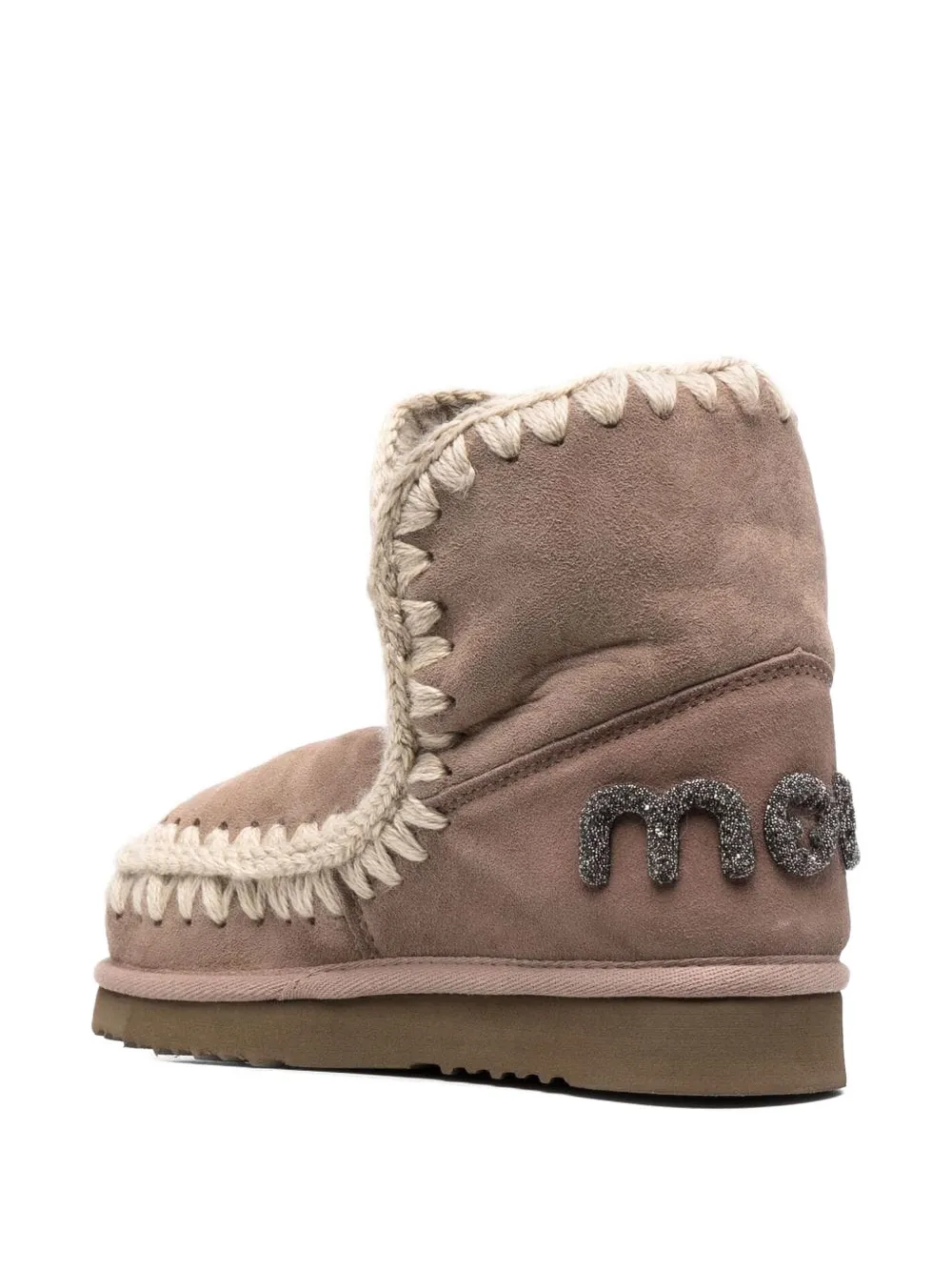 Mou Eskimo 18 Logo-detail Boots In Pink