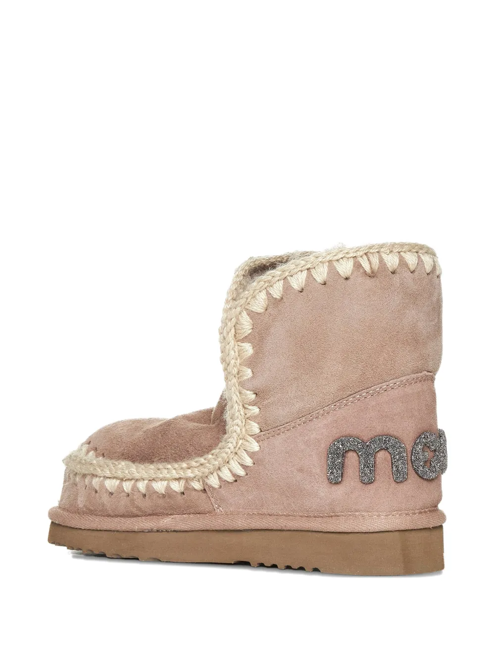 Mou Eskimo 18 Logo-detail Boots In Pink