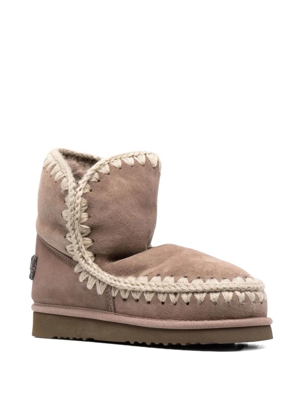 Mou Eskimo 18 Logo-detail Boots In Pink