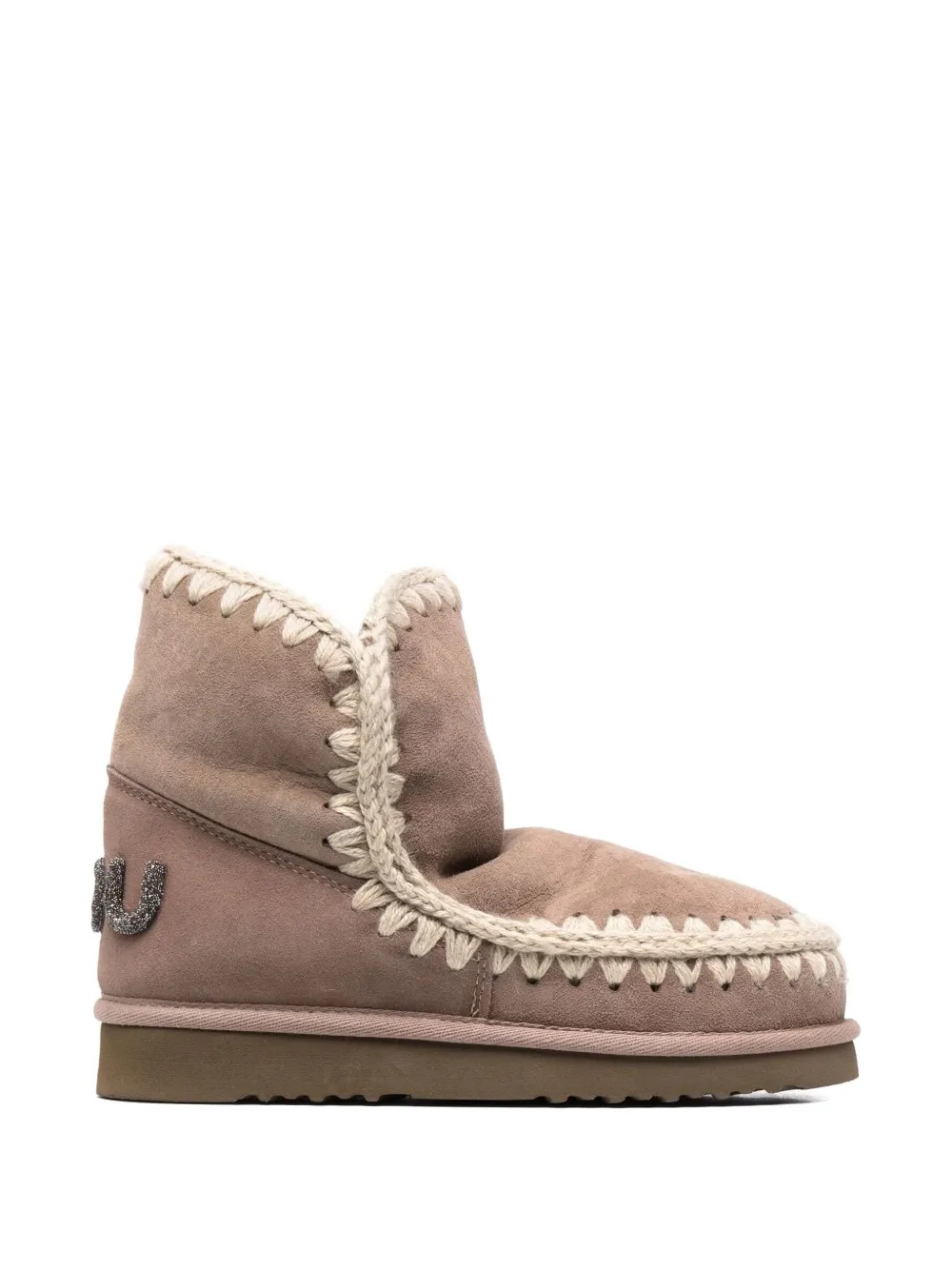 Mou Eskimo 18 Logo-detail Boots In Pink