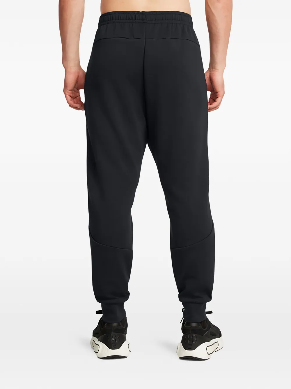 Under Armour Unstoppable Fleece Zip-pocket Track Pants In Black