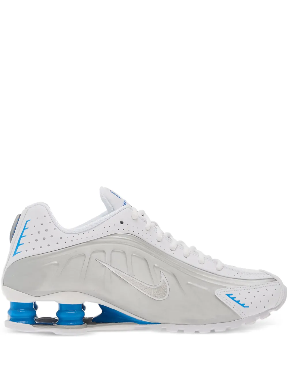 Nike Shox R4 geperforeerde sneakers Wit