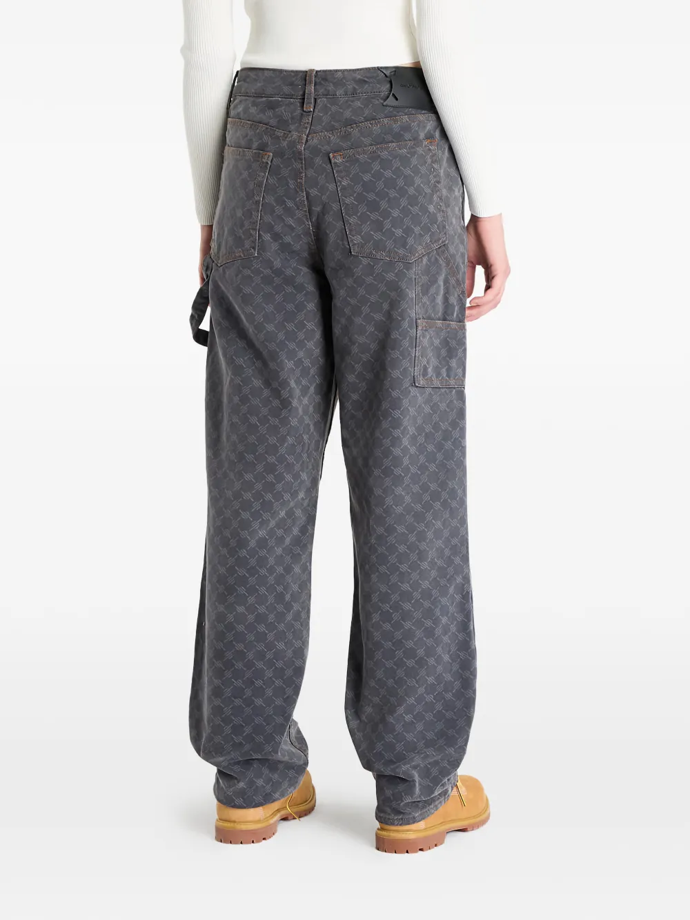 Daily Paper Monogram Workwear Jeans In Gray