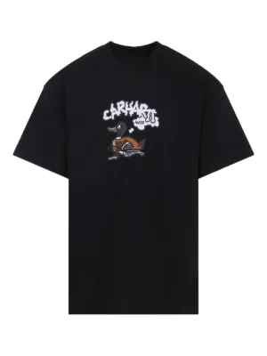 CHOCOOLATE logo-print T-shirt | Blue | FARFETCH CA