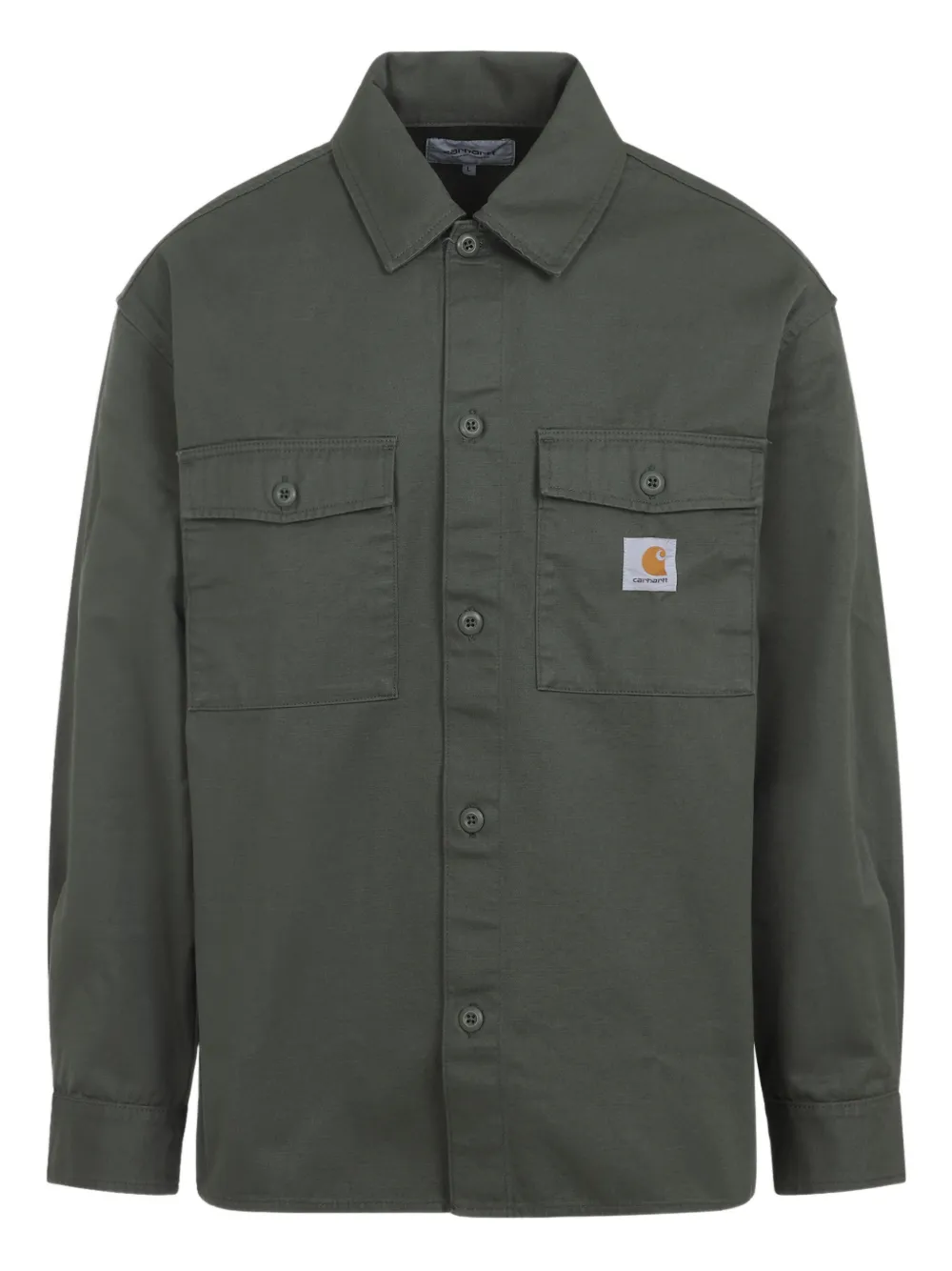 Carhartt WIP buttoned patch-pocket jacket | Grün | Image 1
